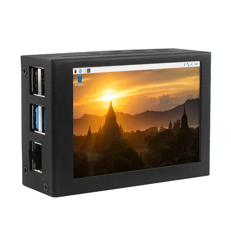 라즈베리 파이 4 LCD 모듈 3.5 인치 TFT 480*320 패널 GPIO 모니터 터치 스크린 디스플레이 케이스 RPI 4B/3B/3B +