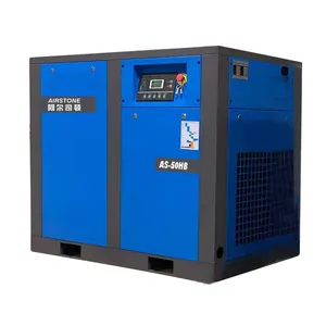 Airstone 37Kw 50Hp Fix Speed 380V 50Hz 3Ph IP54 Hanbell Ac Airend 217Cfm 8Bar 116Psi compressore d'aria a vite con CE in Indonesia