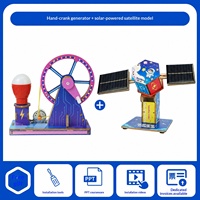 Handkurbel-Generator Wissenschafts-Experimentier-Set Montage-Spielzeug Technologie Kleine Erfindung DIY Bastelmaterial-Paket
