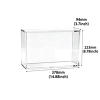 Großhandel Maßgefertigte UV-beständige Acryl-Box Mega Charizard X Ex UPC Box Acryl-Displayständer Starker Magnet Sammlerschutz-Vitrine