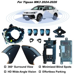 Sistema di Telecamere con Visione Panoramica a 360 Gradi per <span class=keywords><strong>Tiguan</strong></span> III MK3 2024-2026, Assistenza al Parcheggio e Sicurezza alla Guida, Aggiornamento Retrofit - Product Image 1