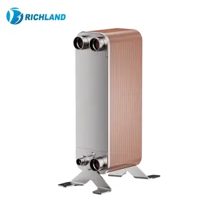 65m3/h Placa personalizada de cobre do evaporador de aço inoxidável da placa soldada do permutador de calor SUS 304 de poupança de energia