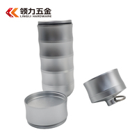 Boîte à pilules hebdomadaire à 7 compartiments en alliage d'aluminium, étanche et anti-humidité, mini boîte à pilules ronde, étui de rangement pour médicaments portable pour l'extérieur