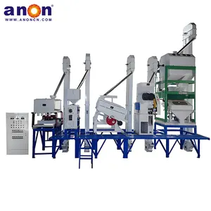 Anon 20-30 TPD Auto Complete fresatrici per riso impianto conveniente funzione stabile macchine per la lavorazione del riso