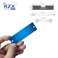 Impression de codes-barres QR, étiquettes UHF, cartes RFID PVC ISO18000 6C Monza R6P M730 M750 avec trous