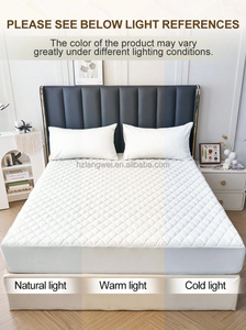 Protector de Colchón Acolchado <span class=keywords><strong>Impermeable</strong></span> y Transpirable con Revestimiento de TPU para Uso Doméstico y Hotelero - Product Image 4