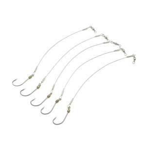 5 pcs thép không gỉ xoay câu cá giải quyết duy nhất Tie thép gai Móc Mồi mồi với dây thép móc - Product Image 1