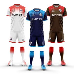 Оптовые комплекты футбольной формы: мужские футболки на заказ, тренировочная клубная одежда, быстросохнущая футбольная экипировка, униформа футбольного клуба - Product Image 3