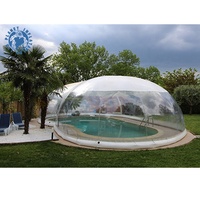Couverture de piscine gonflable personnalisée, couverture en PVC transparente et accessoires