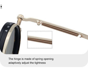 Gafas de Sol Polarizadas Redondas con Logotipo Personalizado de Diseñador Retro <span class=keywords><strong>Partagas</strong></span>, Gafas de Sol con Protección UV400 Ajustables y Giratorias para Hombre - Product Image 2