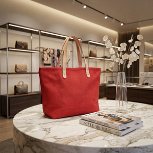 Bolsa de Compras Ecológica de Alta Calidad con Logotipo Personalizado, Bolsa de Yute para Supermercado, Grado Alimenticio, para Verduras y Comestibles, Promocional, Venta al Por Mayor - Product Image 1