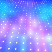 Toile de fond vidéo LED pour diffusion en direct, ciel étoilé, rideau de scène, éclairage de performance, fond dynamique pour bars et KTV