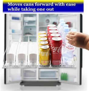 Organizador de Latas y Botellas con Resorte para Refrigerador, Marca Hookei - Product Image 5