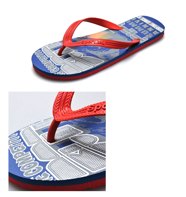 Cheap flip flop pe slides slipper sandals summer beach slippers printed for men flip flops manufacturer