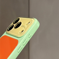 Coque rigide en verre trempé de luxe estivale, couleur contrastée, pour iPhone 18 Pro 17 16 15 14 Pro Max, protection antichoc de l'appareil photo, finition brillante