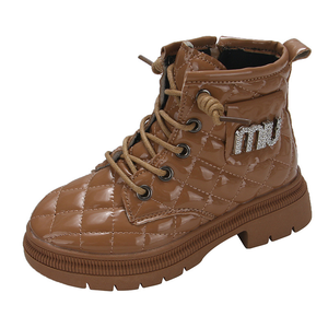 Giày bốt kiểu Anh cho bé gái thiết kế mới, thời trang thu đông, đế mềm, khóa đơn, thoáng khí - Product Image 5