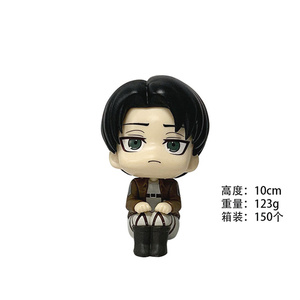 2 แบบ 10 ซม. ตุ๊กตาหัวโตนั่ง Q Ver. ฟิกเกอร์โมเดลตัวละครเอเรน เยเกอร์ จากอนิเมะ วันพีซ  วัสดุ PVC ของสะสม ของเล่น ของขวัญ - Product Image 4