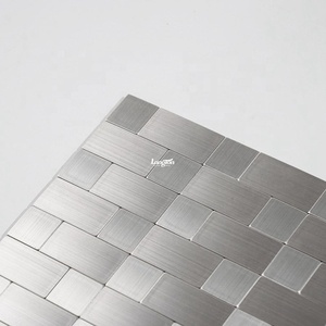 Blanco gris negro tira de mármol azulejo baño backsplash entrada de la pared azulejos de mosaico de escala de pescado - Product Image 2
