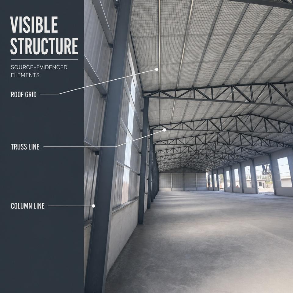 Panel Layout Factory Workshop Metal Wall Panel Factory Building Envelope Material Industrial ...