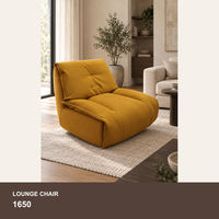 Fauteuil d'appoint moderne en tissu, fauteuil de salon rembourré, siège individuel épais et rembourré pour salon, coin lecture