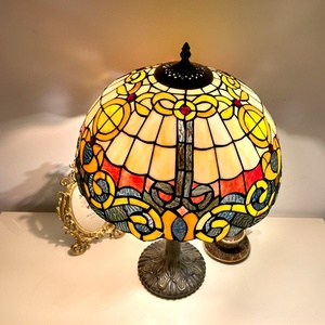 Longhuijing 16 Inch for Antique Stained Glass Dome Shade Desk Reading Lamp AC Powered LED Flexible E26/E27 Mediterranean - Product Image 5