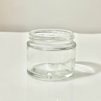 Bouteilles de vitamines en verre de qualité alimentaire rondes vides de 2 oz 60ml Contenants de complément alimentaire pour capsules avec couvercles en aluminium