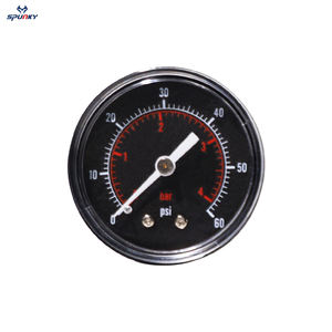 Manomètre à liquide sous pression Spunky, jauge à vide en laiton, 4 bar-60 psi, filetage arrière 1/4NPT, échelle rouge et blanche, filtre de <span class=keywords><strong>piscine</strong></span> Jandy - Product Image 3