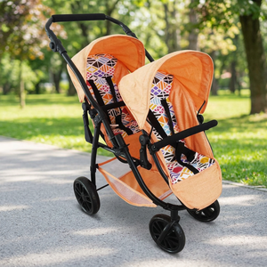 Apexcel Doll Tandem Stroller Jogger Pram Buggy Toy Combi OEM/ODM Baby Highchair Carrier Wagon Travel <b>Cot</b> Car Plastic Foam Metal - Product Image 3