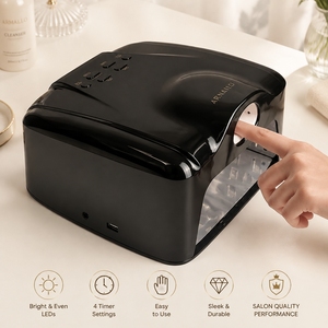 Lámpara de <span class=keywords><strong>Uñas</strong></span> de Doble Zona con Diseño Innovador, Sensor Infrarrojo, Temporizador LCD, Secador de Manicura Inteligente, Lámparas LED UV <span class=keywords><strong>para</strong></span> Todo Tipo de Geles y Esmaltes - Product Image 1