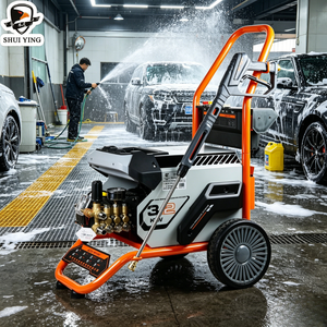 Promotion : Nettoyeur haute pression monophasé 3 kW 150 bars 220 V pour lavage de voitures commercial, offre un nettoyage puissant et efficace - Product Image 1