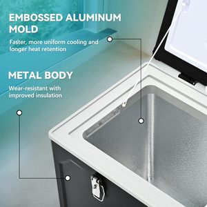 Euhomy 69Qt Dual Zone <b>Car</b> Refrigerator 12V 24V Dc Portable Electric Cooler With Digital Display For Vehicle Use - Product Image 6