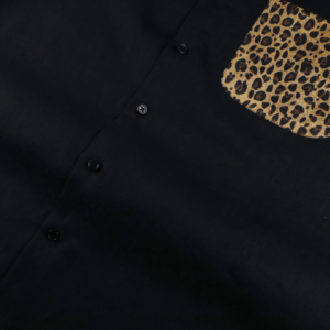 Camicie da <span class=keywords><strong>uomo</strong></span> personalizzabili con bottoni leopardati a maniche lunghe - Product Image 5