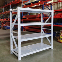 DJ Industrial de servicio medio de 4 capas Longspan Store Shelf Pallet Rack System Estantes y estantes apilables