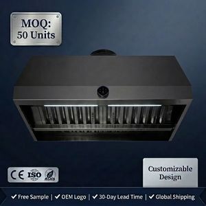 Campana Extractora <span class=keywords><strong>de</strong></span> Cocina con Logotipo Personalizado al por Mayor, Interruptor Inteligente, Control Profesional <span class=keywords><strong>de</strong></span> Humo, Campana <span class=keywords><strong>de</strong></span> Acero Inoxidable - Product Image 1