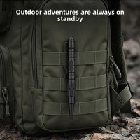 Stylo tactique multifonctionnel industriel d'extérieur en alliage d'aluminium, brise-vitre, lampe de survie, anti-camping, garantie 3 ans, directement de l'usine