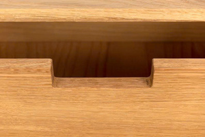 Console flottante en chêne de haute qualité avec tiroirs, couleur personnalisée, mobilier moderne pour salon, design en bois massif - Product Image 4