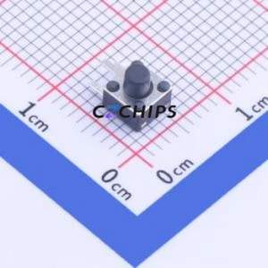 GT-TC073B-H048-L1 Tactile Switch Through hole Component (THT) Switch Single Pole Single Throw Round Button 2.5N Through Hole - Product Image 1
