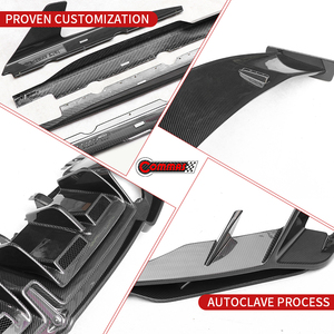 Kit de Carrocería Estilo Capris de Fibra de Carbono Seca para Audi R8 2019-2025, Alerón Delantero, Alerones Laterales, Difusor Trasero, Piezas de Auto - Product Image 3