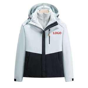 Chaqueta de invierno de moda para <span class=keywords><strong>hombre</strong></span> con gabardina con estampado de soplo desmontable impermeable aislado en el interior <span class=keywords><strong>abrigo</strong></span> largo de lana para exteriores - Product Image 1