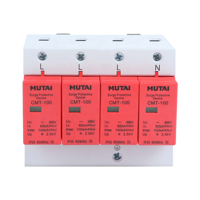 MUTAI T2 Type 2 Surge protection Device 60kA 100kA Price 100 KA 2P 3P 4P Protective Device SPD