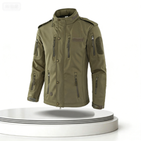Veste tactique d'hiver en toile à capuche de haute qualité, imperméable, pour la chasse en plein air