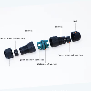 M20 Push-Type Outdoor Waterproof <b>Connector</b> IP68 2/3P Lock-Free External Electrical Cable <b>Connector</b> <b>Quick</b> Junction Box - Product Image 1