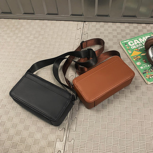 Bolso de Cintura de Cuero PU de Alta Calidad para Hombre, Bolso Bandolera con Cierre de Cremallera, Bolsos de Hombro Tipo Mensajero para Uso Diario - Product Image 6