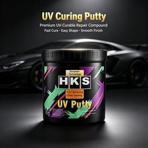 Mastic UV actif pour carrosserie, mastic UV haute <span class=keywords><strong>duret</strong></span>é pour la réparation des trous et des interstices de surface automobile et apprêt de base - Product Image 1
