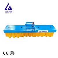 Balayeuse mécanique pour mini-excavatrice de 1 à 3 tonnes, brosse de 1200 mm, accessoire de balayage pour le nettoyage des jardins, des routes et des parkings