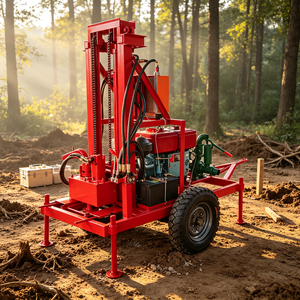 Petite plateforme de forage de puits d'eau à <span class=keywords><strong>vendre</strong></span>, profondeur 150 m, avec équipement et outils - Product Image 6