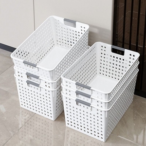 Bacs de rangement en plastique rectangulaires 10-20 L, écologiques, pour vêtements, bureau, cuisine, jouets, collations, type sur pied JS-3012 - Product Image 4