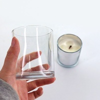 LANGXU Support – Contenant à bougie 400 ml avec logo, effet sablé, pour décoration de mariage, fabrication professionnelle en gros