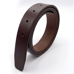 Sangle de ceinture en cuir véritable italien d'origine coréenne, 33 mm x 130 cm, 5 trous, remplacement sans boucle, pour professionnels de bureau formels - Product Image 3