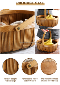 Panier de rangement en tissu multifonctionnel écologique avec poignée en tissu, solution d'organisation pour le pain et les légumes de la cuisine - Product Image 6